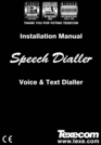 Thumbnail Texecom Speech Dialer Engineer Manual