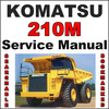 Thumbnail Komatsu 210M Dump Truck Service Shop Repair Manual BFA40A-BW & 23858-24370 - IMPROVED - DOWNLOAD