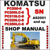 Thumbnail Komatsu PC200-6 PC200LC-6 PC210LC-6 PC220LC-6 PC250LC-6 Excavator Service Shop Repair Manual SN: A82001 & Up - DOWNLOAD