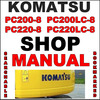 Thumbnail Komatsu PC200-8 PC200LC-8 PC220-8 PC220LC-8 Excavator Service Repair Manual - IMPROVED - DOWNLOAD