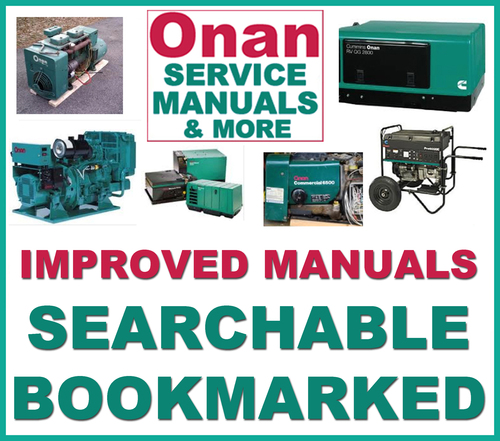Onan B43M & B48M Engine Factory Service Manual & Parts -6- Manuals