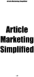 Thumbnail Article Marketing Simplified