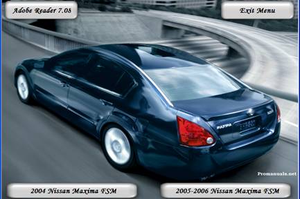 2004 - 2006 Maxima Factory Service Manual Set - Tradebit