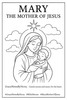 Ai Generated Bible Coloring Page: Mary, the Mother of Jesus
