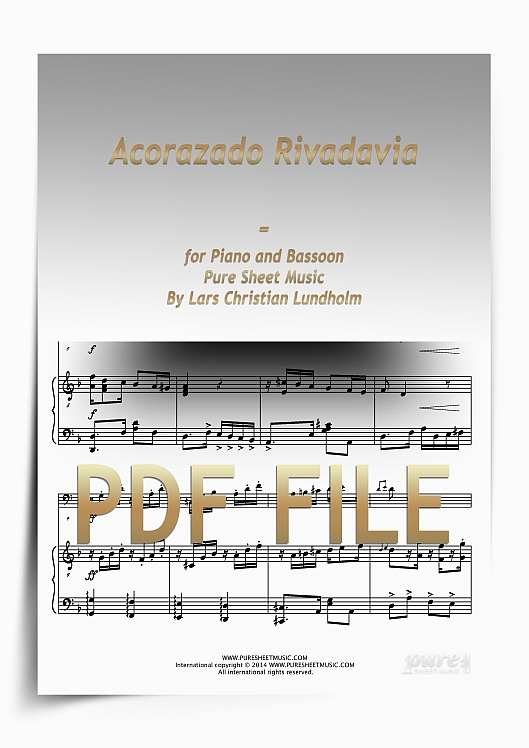 Thumbnail Acorazado Rivadavia for Piano and Bassoon (PDF file), Pure Sheet Music arranged by Lars Christian Lundholm