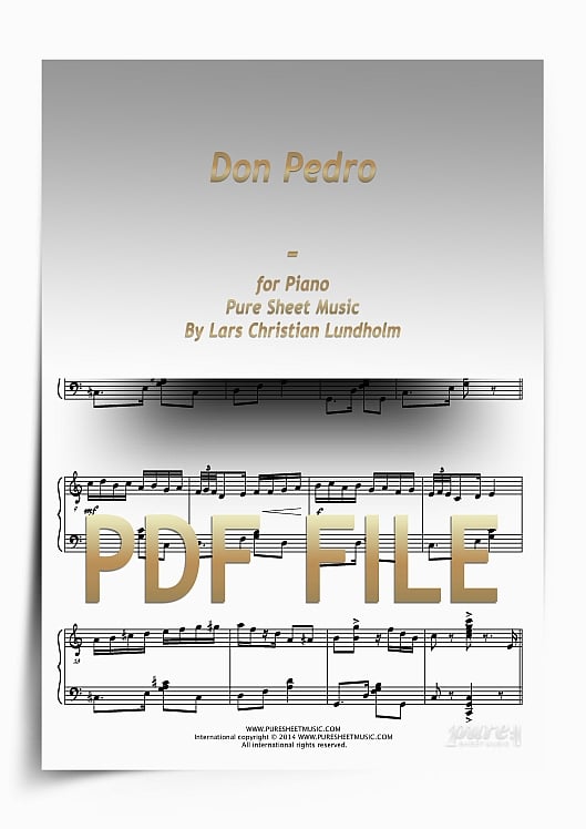 Thumbnail Don Pedro for Piano (PDF file), Pure Sheet Music arranged by Lars Christian Lundholm