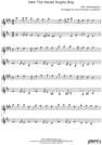 Thumbnail Hark The Herald Angels Sing Pure Sheet Music Duet for Eb Instrument and F Instrument, Arranged by Lars Christian Lundholm