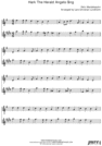 Thumbnail Hark The Herald Angels Sing Pure Sheet Music Duet for Violin and Eb Instrument, Arranged by Lars Christian Lundholm