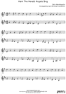 Thumbnail Hark The Herald Angels Sing Pure Sheet Music Duet for Violin and French Horn, Arranged by Lars Christian Lundholm