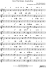 Thumbnail Hark The Herald Angels Sing Pure Sheet Music Solo for Flute, Arranged by Lars Christian Lundholm