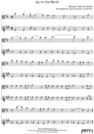 Thumbnail Joy to the World Pure Sheet Music Duet for Viola and Tenor Saxophone, Arranged by Lars Christian Lundholm