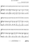 Thumbnail Joy to the World Pure Sheet Music for Piano and C Instrument, Arranged by Lars Christian Lundholm