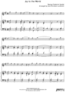 Thumbnail Joy to the World Pure Sheet Music for Piano and English Horn, Arranged by Lars Christian Lundholm