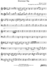 Thumbnail Mississippi Rag Pure Sheet Music Duet for Cello and Trombone, Arranged by Lars Christian Lundholm