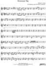 Thumbnail Mississippi Rag Pure Sheet Music Duet for Guitar and Tenor Saxophone, Arranged by Lars Christian Lundholm