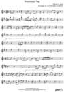 Thumbnail Mississippi Rag Pure Sheet Music Duet for Violin and Eb Instrument, Arranged by Lars Christian Lundholm