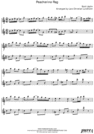 Thumbnail Peacherine Rag Pure Sheet Music Duet for Baritone Saxophone Duo, Arranged by Lars Christian Lundholm
