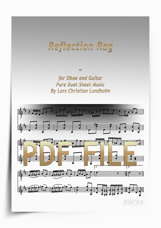 Thumbnail Reflection Rag for Oboe and Guitar (PDF file), Pure Sheet Music arranged by Lars Christian Lundholm Thumbnail Reflection Rag for Oboe and Guitar (PDF file), Pure Sheet Music arranged by Lars Christian Lundholm
