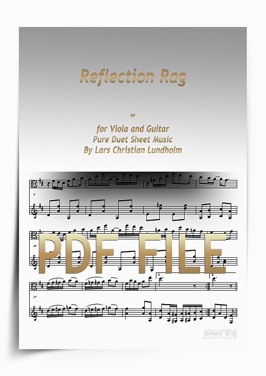 Thumbnail Reflection Rag for Viola and Guitar (PDF file), Pure Sheet Music arranged by Lars Christian Lundholm Thumbnail Reflection Rag for Viola and Guitar (PDF file), Pure Sheet Music arranged by Lars Christian Lundholm