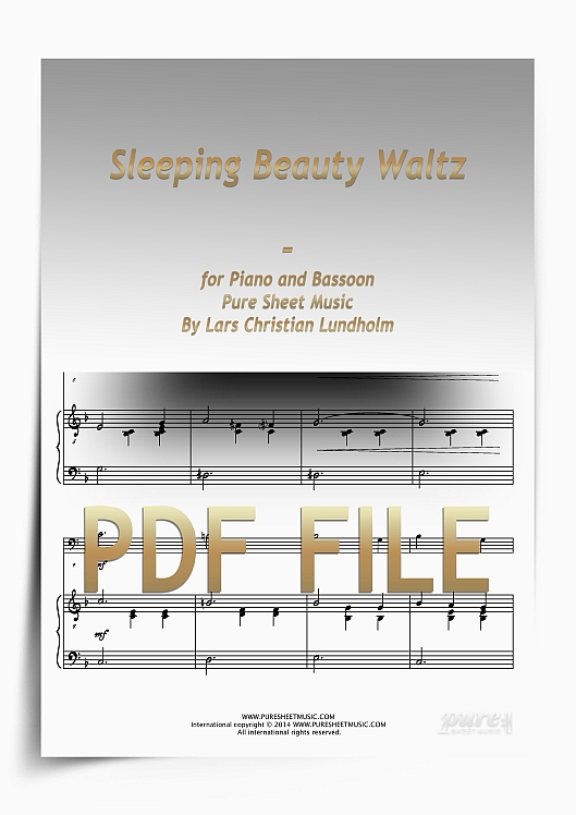Thumbnail Sleeping Beauty Waltz for Piano and Bassoon (PDF file), Pure Sheet Music arranged by Lars Christian Lundholm