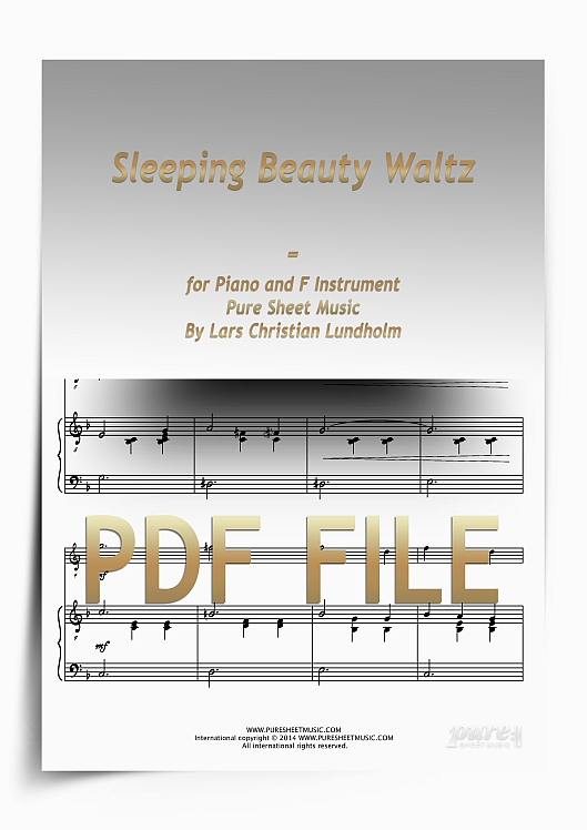 Thumbnail Sleeping Beauty Waltz for Piano and F Instrument (PDF file), Pure Sheet Music arranged by Lars Christian Lundholm Thumbnail Sleeping Beauty Waltz for Piano and F Instrument (PDF file), Pure Sheet Music arranged by Lars Christian Lundholm