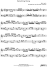 Thumbnail Something Doing Pure Sheet Music Duet for Bb Instrument and Cello, Arranged by Lars Christian Lundholm