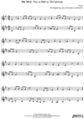 Thumbnail We Wish You a Merry Christmas Pure Sheet Music Duet for Violin and F Instrument, Arranged by Lars Christian Lundholm Thumbnail We Wish You a Merry Christmas Pure Sheet Music Duet for Violin and F Instrument, Arranged by Lars Christian Lundholm