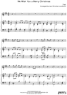 Thumbnail We Wish You a Merry Christmas Pure Sheet Music for Piano and Alto Saxophone, Arranged by Lars Christian Lundholm