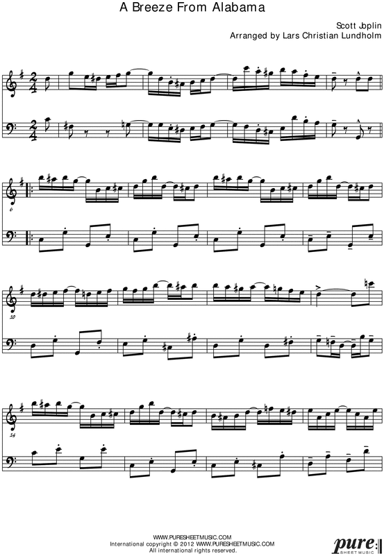 A Breeze from Alabama Pure Sheet Music Duet for French Horn and