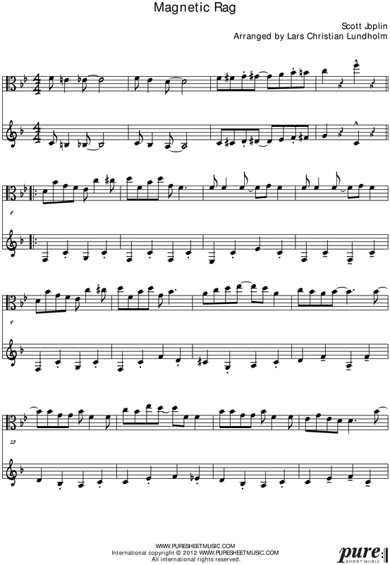 Rag Pure Sheet Music Duet for Viola and French Horn, Arranged