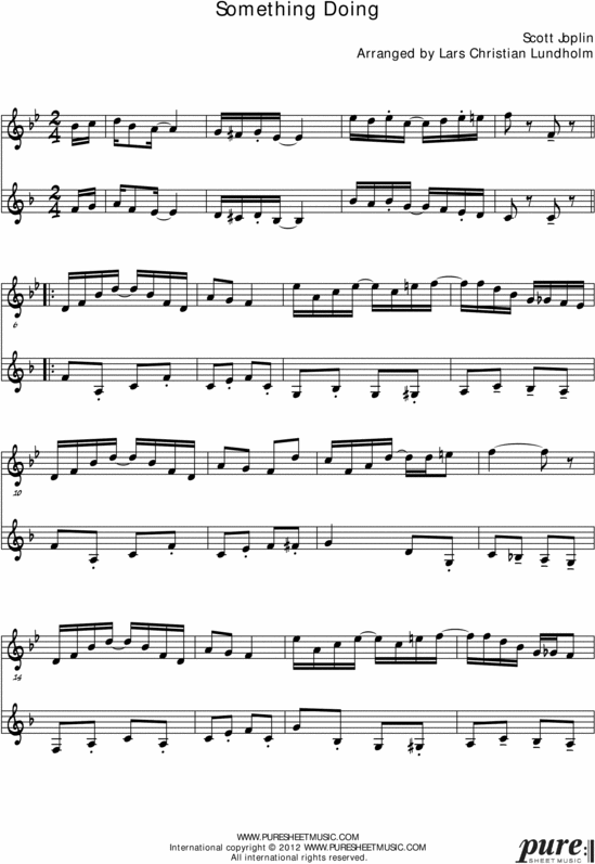 Something Doing Pure Sheet Music Duet for Oboe and French Horn