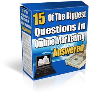 Thumbnail 15 Of The Biggest Questions In Online Marketing Answered eBook