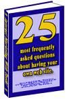 Thumbnail 25 Most FAQ on Being a Web Master eBook