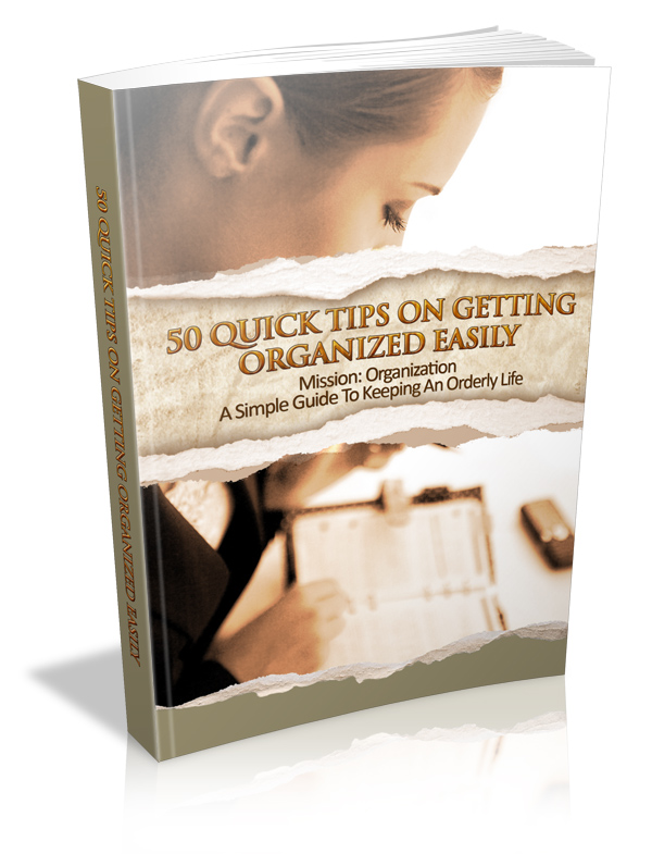 Thumbnail 50 Quick Tips On Getting Organized Easily eBook