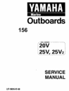 Thumbnail Yamaha Outboard 20v, 25v, 25v2 Service Manual Thumbnail Yamaha Outboard 20v, 25v, 25v2 Service Manual
