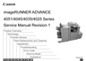 Thumbnail Canon imageRUNNER ADVANCE 4000 Series Service Manual