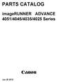 Thumbnail Canon imageRUNNER 4000 Series Parts Manual