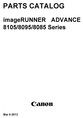 Thumbnail Canon imageRUNNER ADVANCE 8000 PRO Parts Manual Thumbnail Canon imageRUNNER ADVANCE 8000 PRO Parts Manual