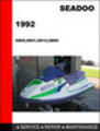 Thumbnail Bombardier Seadoo 1992 all model Service Repair Manual