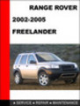 Thumbnail Range Rover Freelander 2002-2005 Service Repair Manual