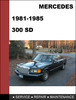 Thumbnail Mercedes-Benz 300SD w126 1981-1985 Factory WORKSHOP Service manual Thumbnail Mercedes-Benz 300SD w126 1981-1985 Factory WORKSHOP Service manual
