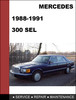 Thumbnail Mercedes-Benz 300SEL w126 1988-1991 Factory WORKSHOP Service manual Thumbnail Mercedes-Benz 300SEL w126 1988-1991 Factory WORKSHOP Service manual