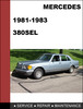 Thumbnail Mercedes-Benz 380SEL w126 1981-1983 Factory WORKSHOP Service manual