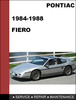Thumbnail Fiero 1984 to 1988 Factory Service Workshop Repair Manual Thumbnail Fiero 1984 to 1988 Factory Service Workshop Repair Manual