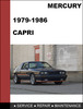 Thumbnail Mercury Capri 1979 - 1986 Factory workshop Service Repair Manual