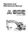 Thumbnail LIEBHERR A902 operation and maintenance manual download 2001