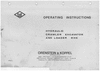 Thumbnail o& k hydraulic crawler excavator RH6 operating instructions