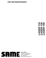 Thumbnail Same LASER 110LASER 130LASER 150 USE AND MAINTENANCEH manual