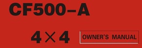 Thumbnail CFMoto  CF500- A Owners Manual
