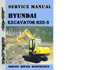 Thumbnail Hyundai Crawler Excavator R55-3 Service Repair Manual Pdf
